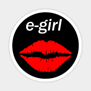 E girl kiss lips Magnet